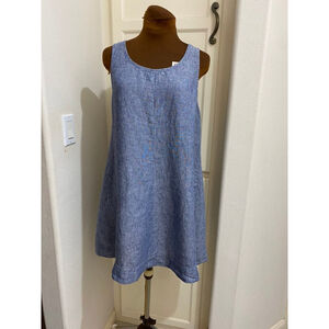 Cynthia Rowley 100% Linen Trapeze Dress Size Medium EUC